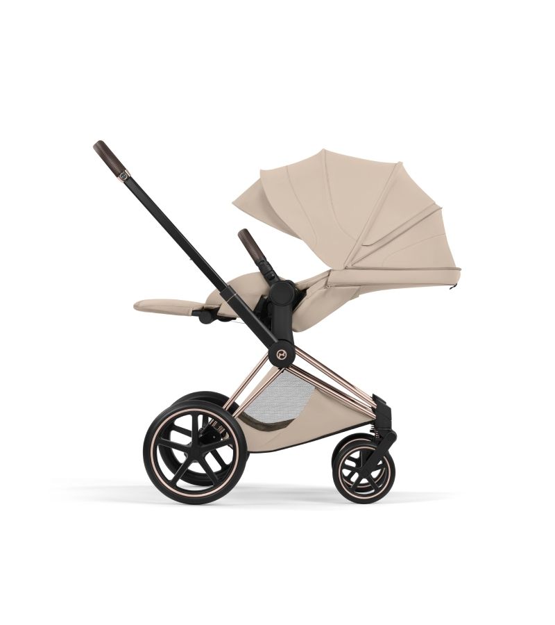 Βρεφικό Καρότσι CYBEX Priam Style Cozy Beige Σκελετός Rosegold 