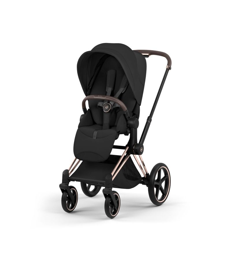 Βρεφικό Καρότσι CYBEX Priam Style Sepia Black Σκελετός Rosegold 