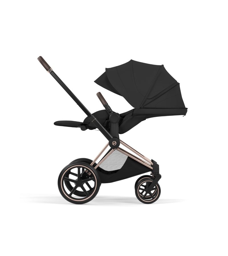 Βρεφικό Καρότσι CYBEX Priam Style Sepia Black Σκελετός Rosegold 