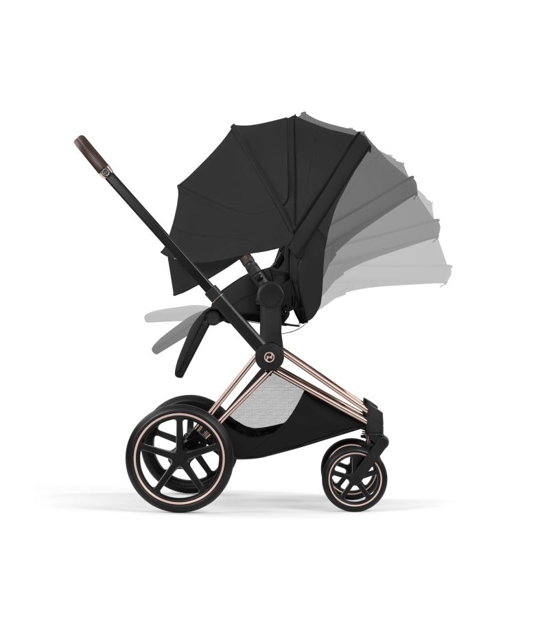 Βρεφικό Καρότσι CYBEX Priam Style Sepia Black Σκελετός Rosegold 