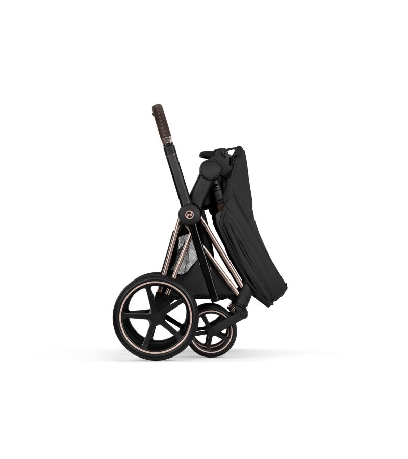 Βρεφικό Καρότσι CYBEX Priam Style Sepia Black Σκελετός Rosegold 
