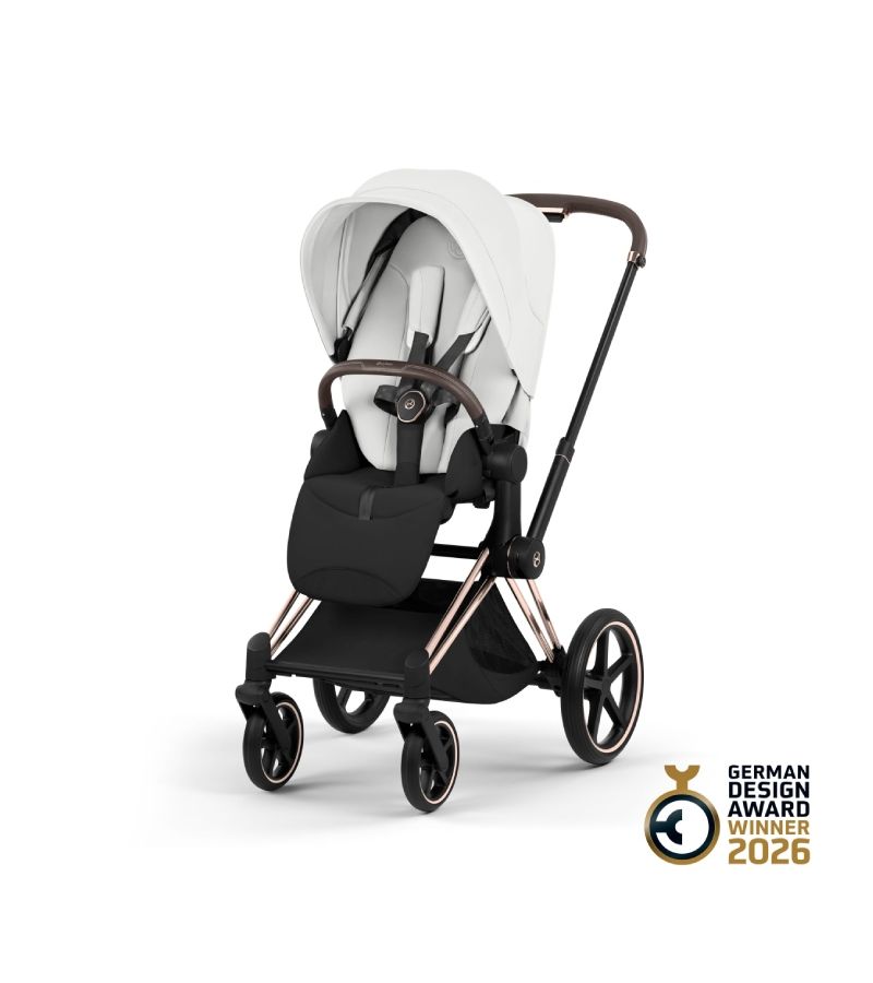 Βρεφικό Καρότσι CYBEX Priam Style Off White Σκελετός Rosegold 