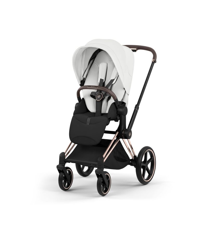 Βρεφικό Καρότσι CYBEX Priam Style Off White Σκελετός Rosegold 