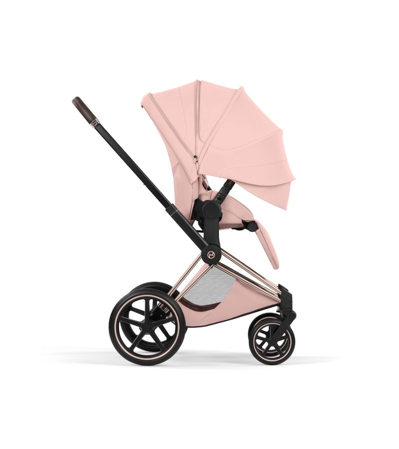 Βρεφικό Καρότσι CYBEX Priam Style Peach Pink Σκελετός Rosegold 