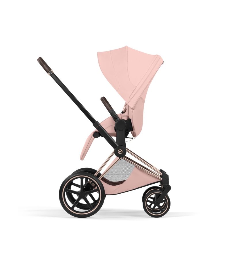 Βρεφικό Καρότσι CYBEX Priam Style Peach Pink Σκελετός Rosegold 