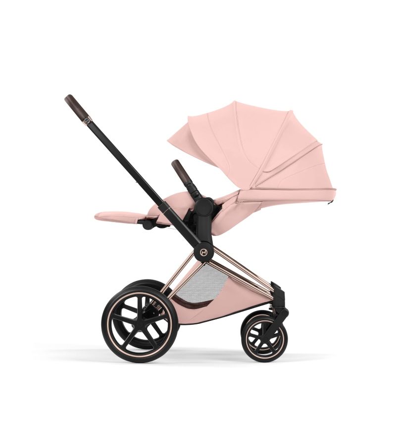 Βρεφικό Καρότσι CYBEX Priam Style Peach Pink Σκελετός Rosegold 