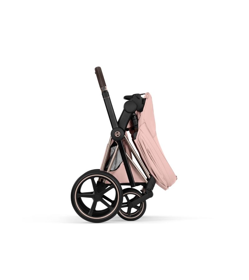 Βρεφικό Καρότσι CYBEX Priam Style Peach Pink Σκελετός Rosegold 