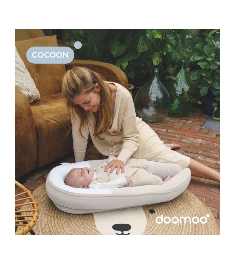 Βρεφική φωλιά DOOMOO Cocoon Tetra Jersey Sand DMCOTJS