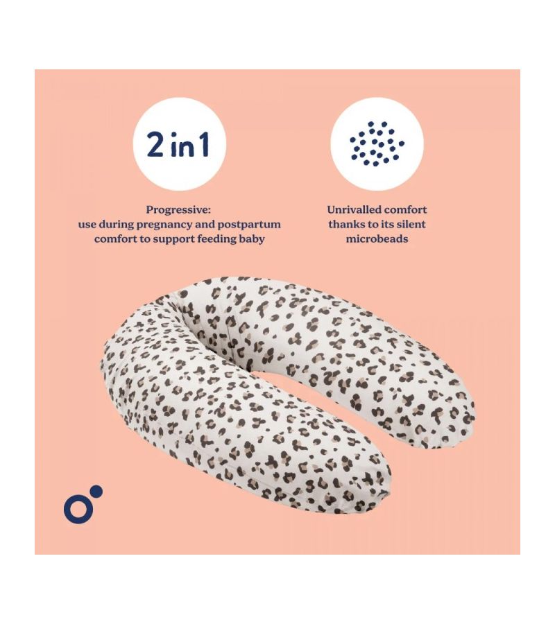 Μαξιλάρι θηλασμού DOOMOO Leopard Cream DMB87
