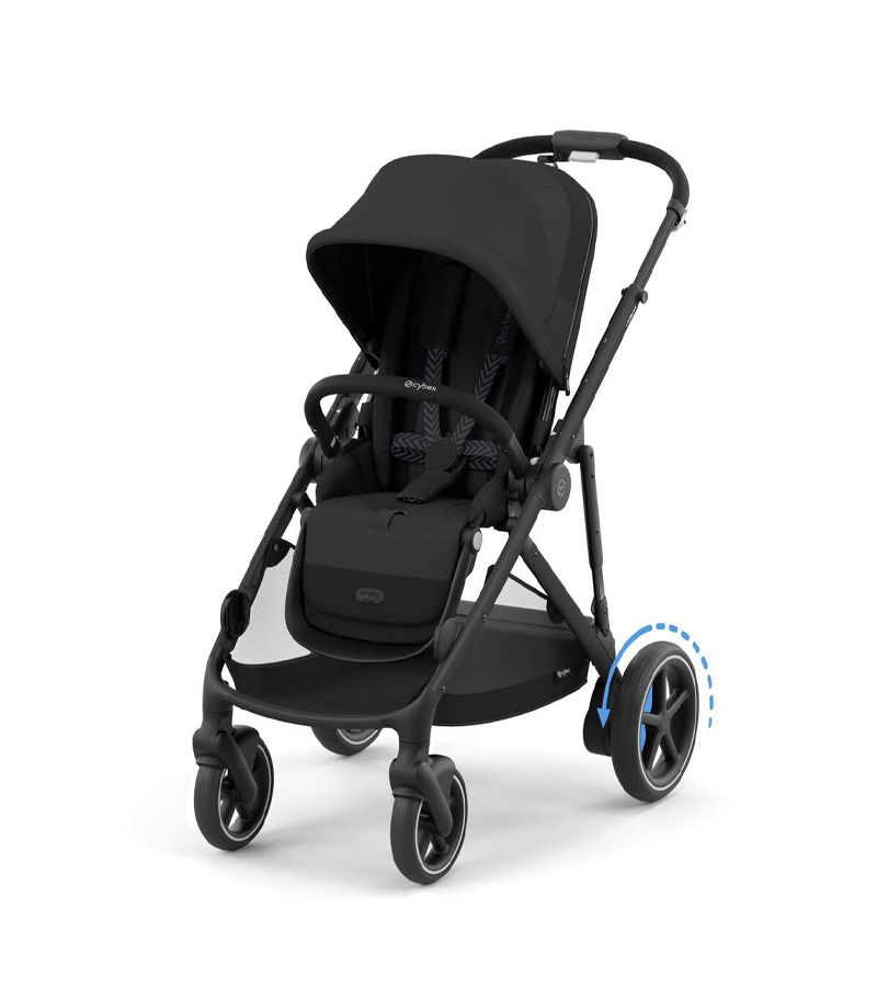 Βρεφικό Καρότσι CYBEX e-Gazelle BLK Moon Black Δώρο Πορτ Μπεμπέ CYBEX Gazelle S Moon Black