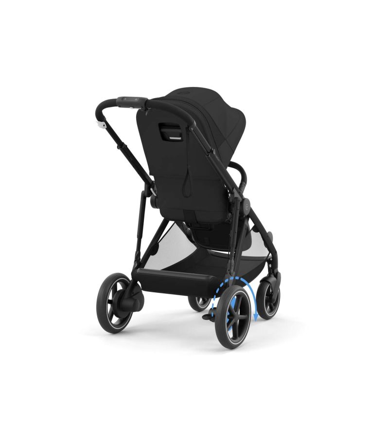 Βρεφικό Καρότσι CYBEX e-Gazelle BLK Moon Black Δώρο Πορτ Μπεμπέ CYBEX Gazelle S Moon Black