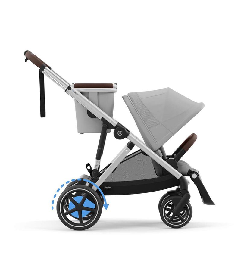 Βρεφικό Καρότσι CYBEX e-Gazelle SLV Stone Grey Δώρο Πορτ Μπεμπέ CYBEX Gazelle S Stone Grey