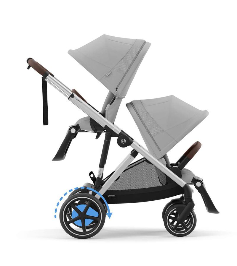 Βρεφικό Καρότσι CYBEX e-Gazelle SLV Stone Grey Δώρο Πορτ Μπεμπέ CYBEX Gazelle S Stone Grey