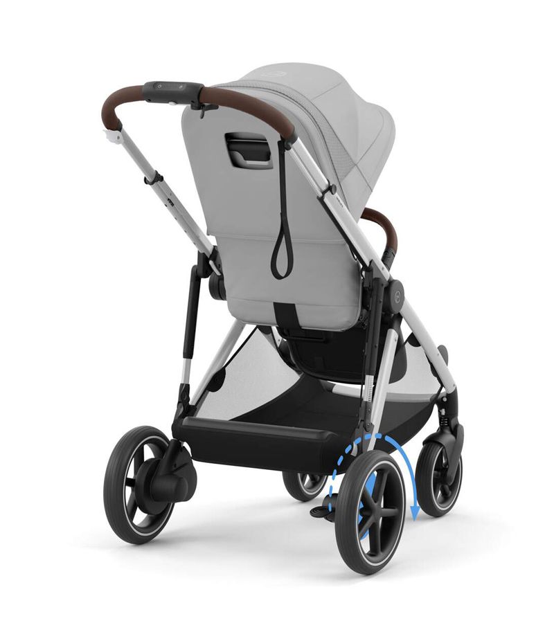 Βρεφικό Καρότσι CYBEX e-Gazelle SLV Stone Grey Δώρο Πορτ Μπεμπέ CYBEX Gazelle S Stone Grey