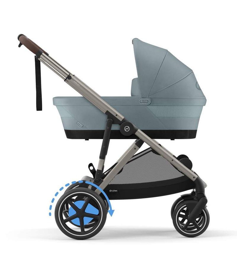 Βρεφικό Καρότσι CYBEX e-Gazelle TPE Stormy Blue Δώρο Πορτ Μπεμπέ CYBEX Gazelle S Stormy Blue