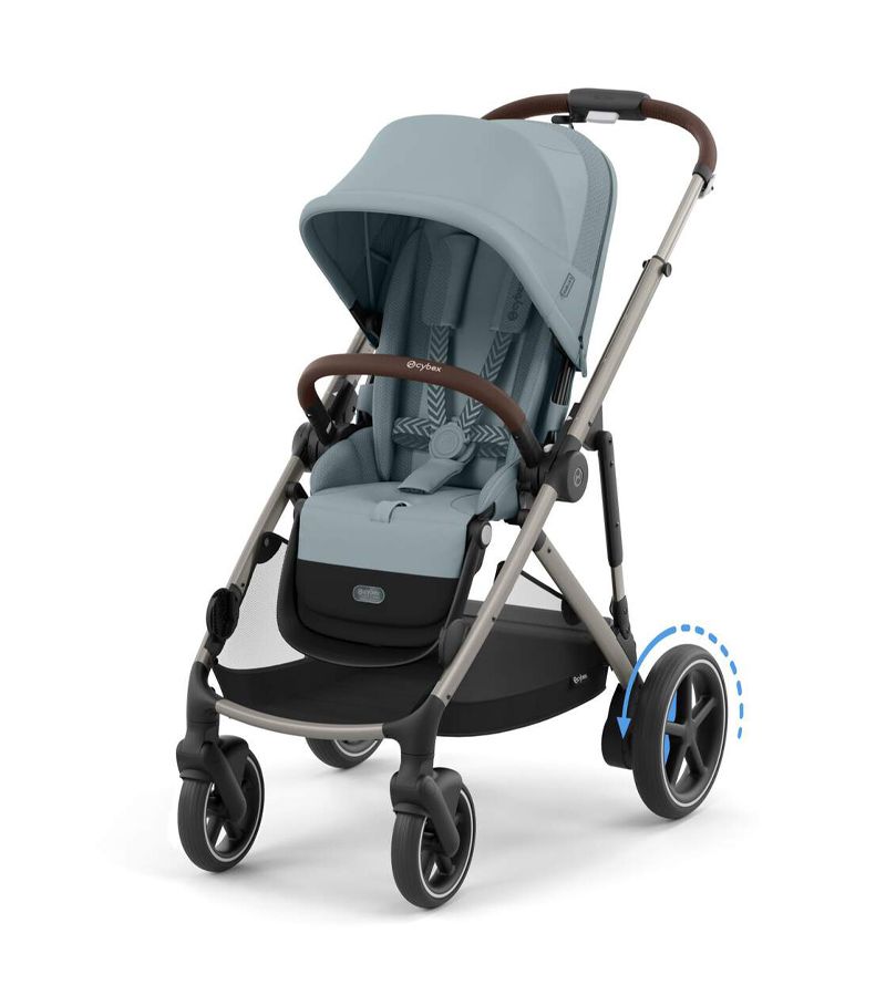 Βρεφικό Καρότσι CYBEX e-Gazelle TPE Stormy Blue Δώρο Πορτ Μπεμπέ CYBEX Gazelle S Stormy Blue