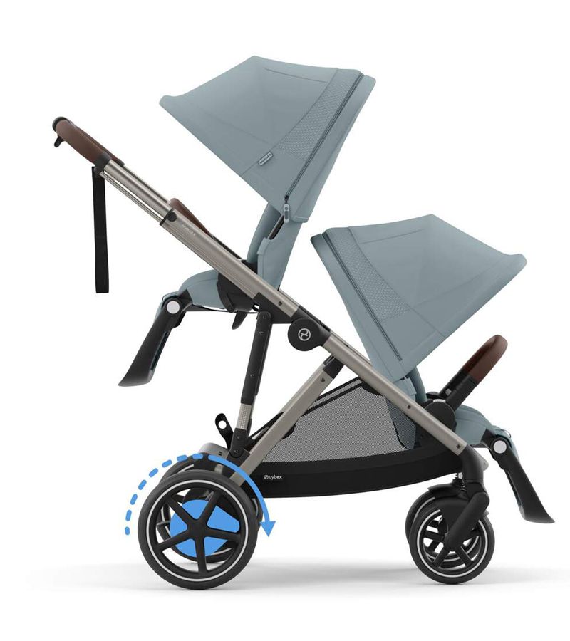 Βρεφικό Καρότσι CYBEX e-Gazelle TPE Stormy Blue Δώρο Πορτ Μπεμπέ CYBEX Gazelle S Stormy Blue