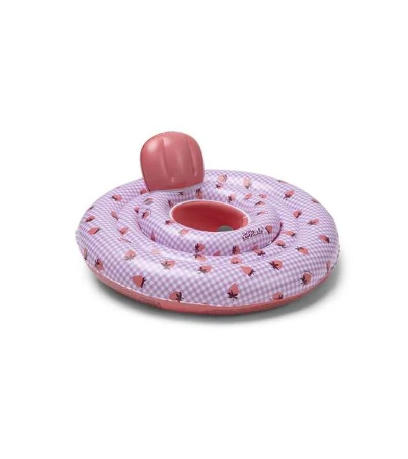 SWIM ESSENTIALS Παιδικό σωσίβιο με κάθισμα 69εκ 0-1y  Strawberry Fields SWE-2025SE121