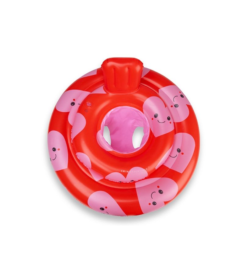 SWIM ESSENTIALS Παιδικό σωσίβιο με κάθισμα 69εκ 0-1y Red Hearts SWE-2024SE1081