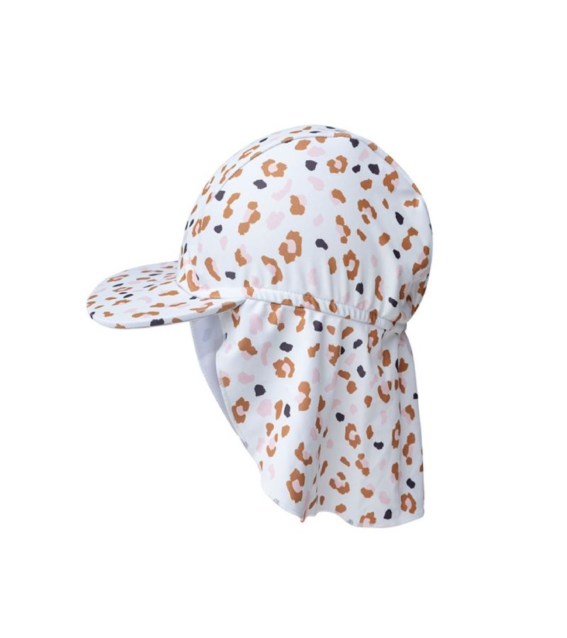 Καπέλο SWIM ESSENTIALS με ηλιοπροστασία UPF50+ 1-2y Kahki Leopard SWE-2020SE629