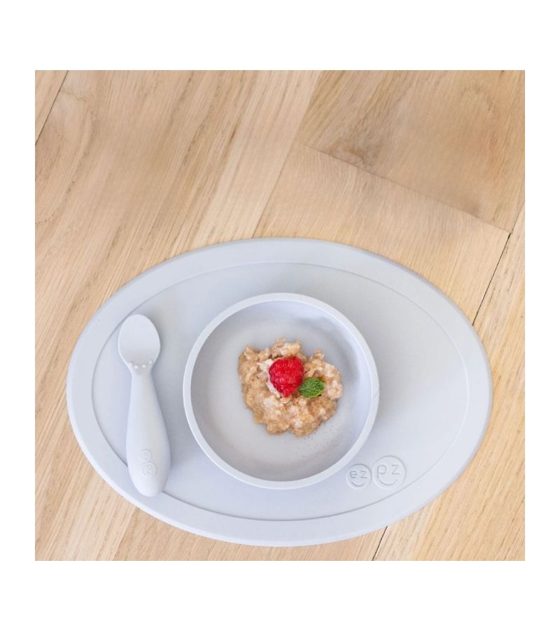 Εκπαιδευτικό μπολ 4+ μηνών Tiny Bowl Grey TB-G9UP