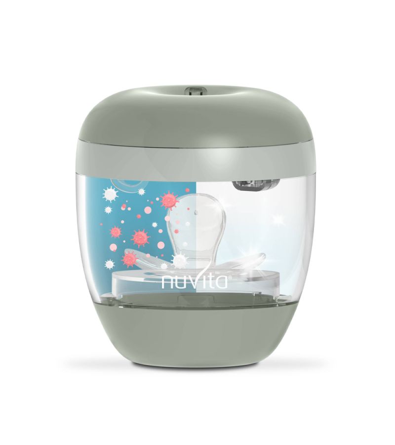 NUVITA Φορητός Αποστειρωτής UV MellyPlus Sage Green 1556 NU-ALST0013