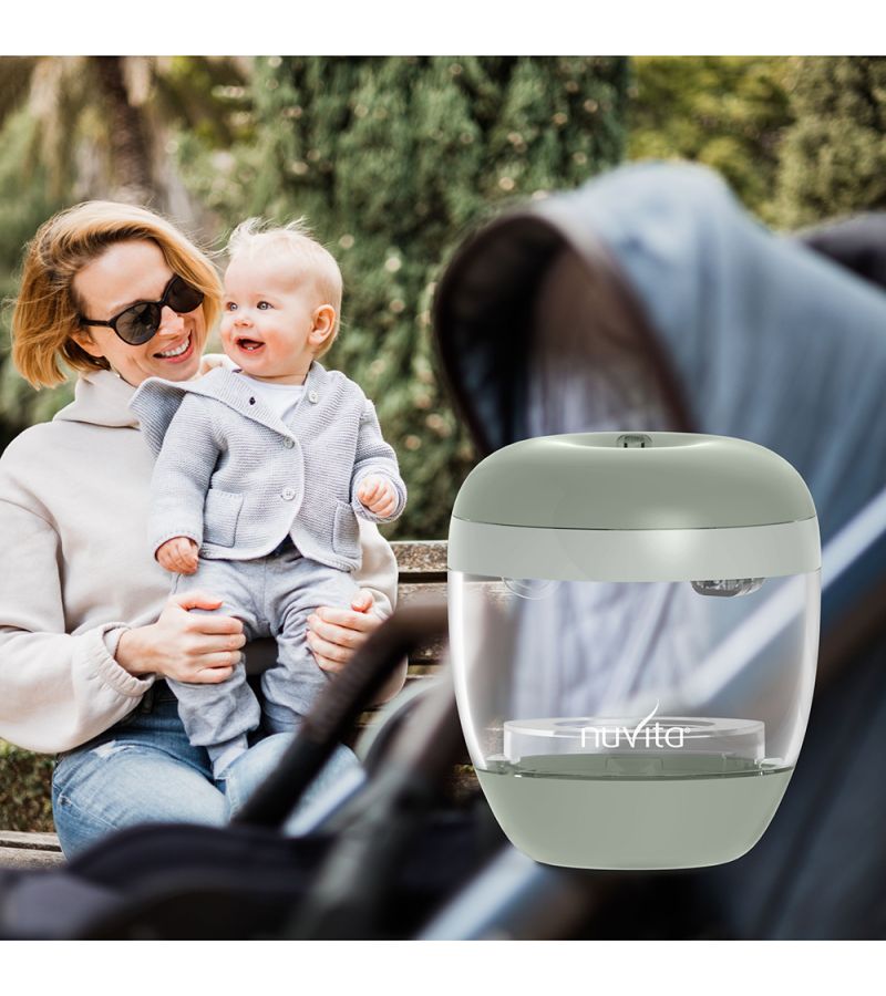 NUVITA Φορητός Αποστειρωτής UV MellyPlus Sage Green 1556 NU-ALST0013
