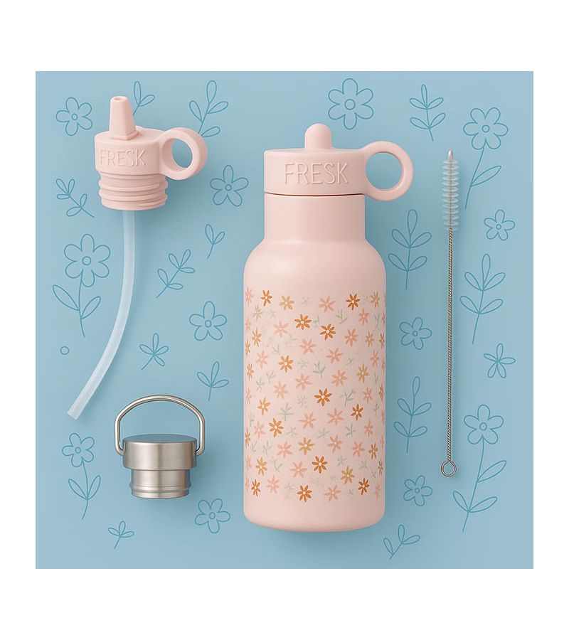Θερμός από ανοξείδωτο ατσάλι FRESK 500ml με διπλό πώμα Garden Flowers FR-FD320-75