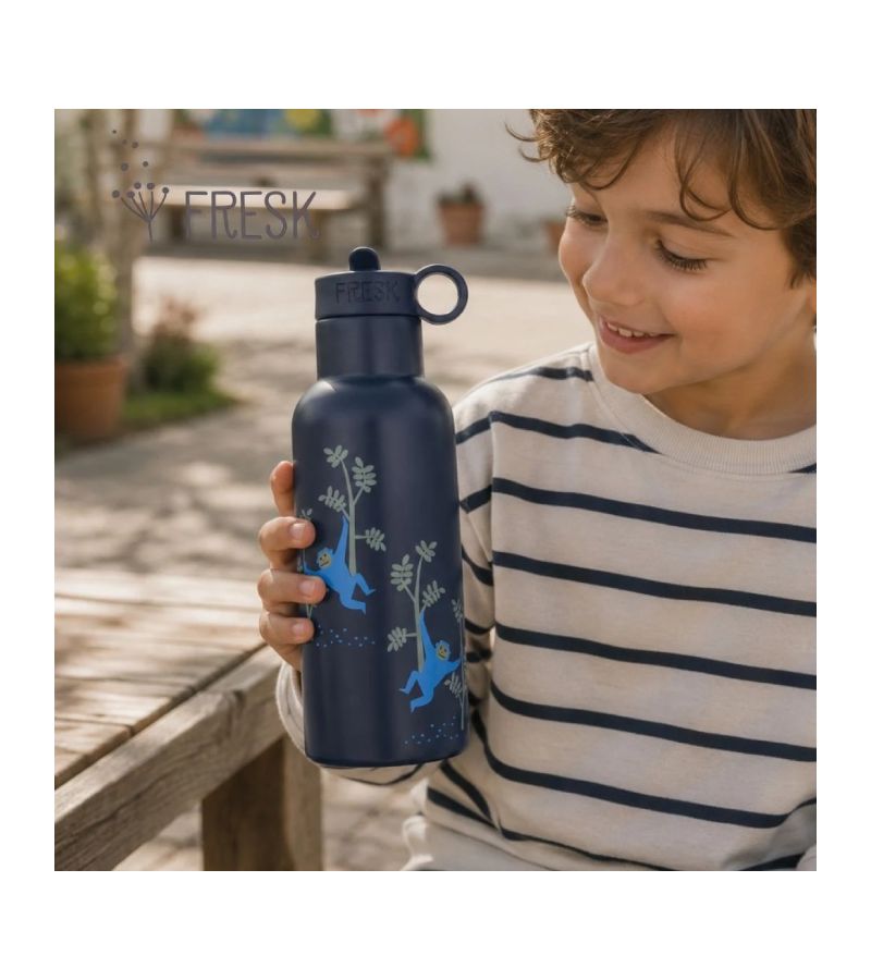 Θερμός από ανοξείδωτο ατσάλι FRESK 500ml με διπλό πώμα Monkey FR-FD320-27