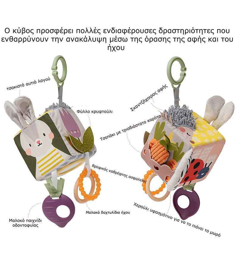 Κρεμαστό παιχνίδι δραστηριοτήτων TAF TOYS Urban Garden Cube 13095