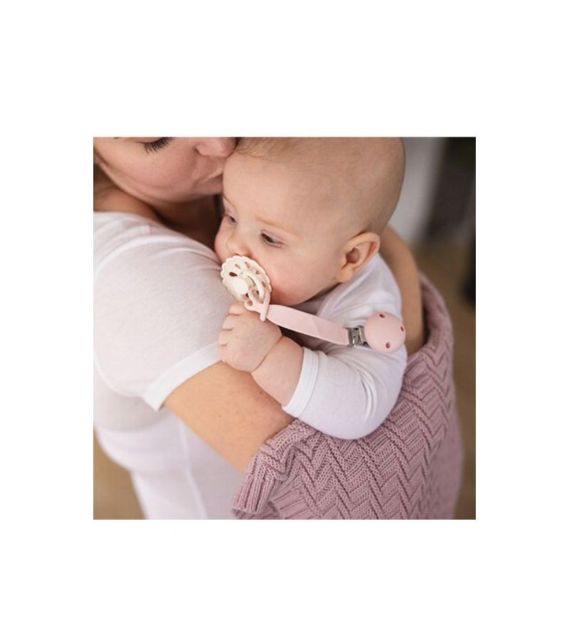Κλιπ Πιπίλας από σιλικόνη BABYONO Pink BN1469/01