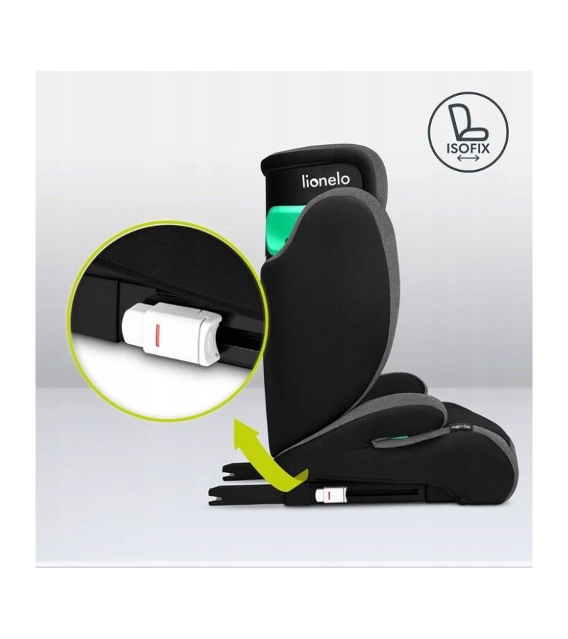 Κάθισμα Αυτοκινήτου Ιsofix Hugo i-Size LIONELO Black Carbon 100-150cm
