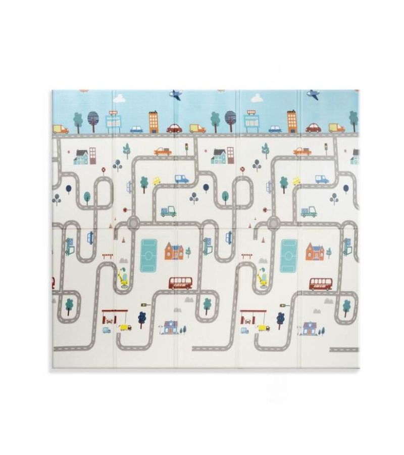 Πτυσσόμενο Χαλάκι Δραστηριοτήτων INTERBABY (180 x 200 cm) Cars ALF11