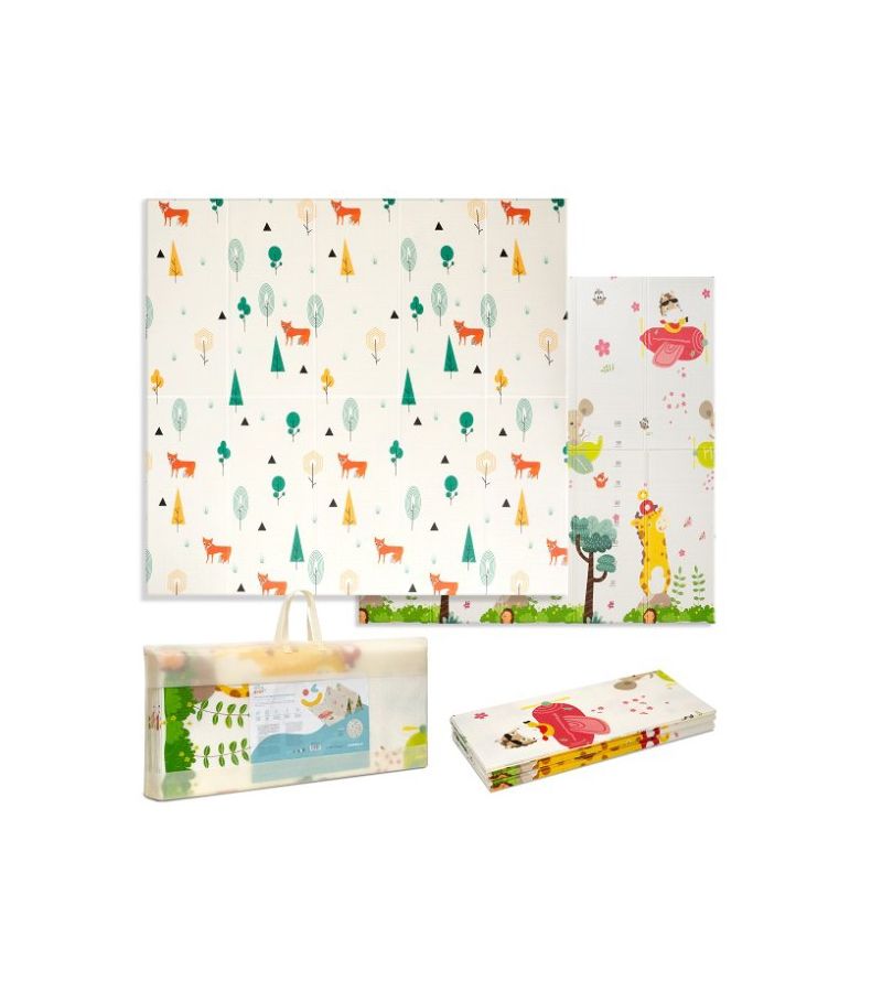 Πτυσσόμενο Χαλάκι Δραστηριοτήτων INTERBABY (180 x 200 cm) Forest ALF12