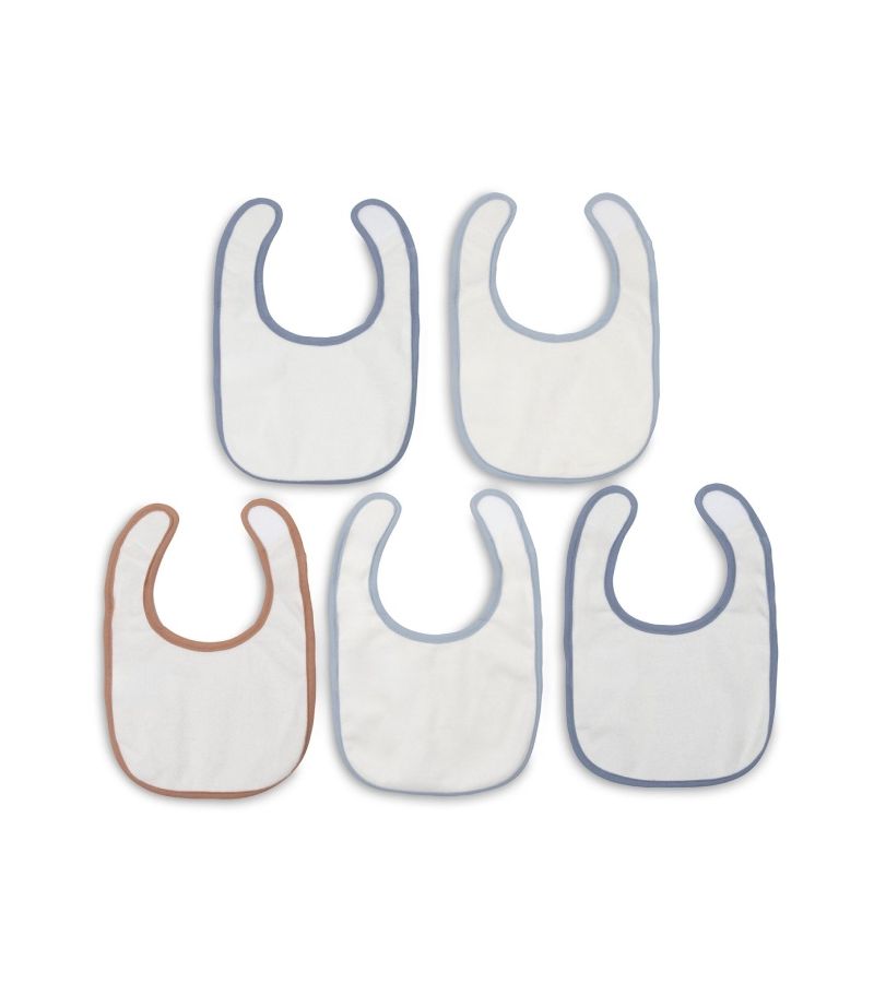 JOLLEIN Σετ 5 Αδιάβροχες Σαλιάρες Miffy Moments Cloudy Blue με Velcro 029-566-68205