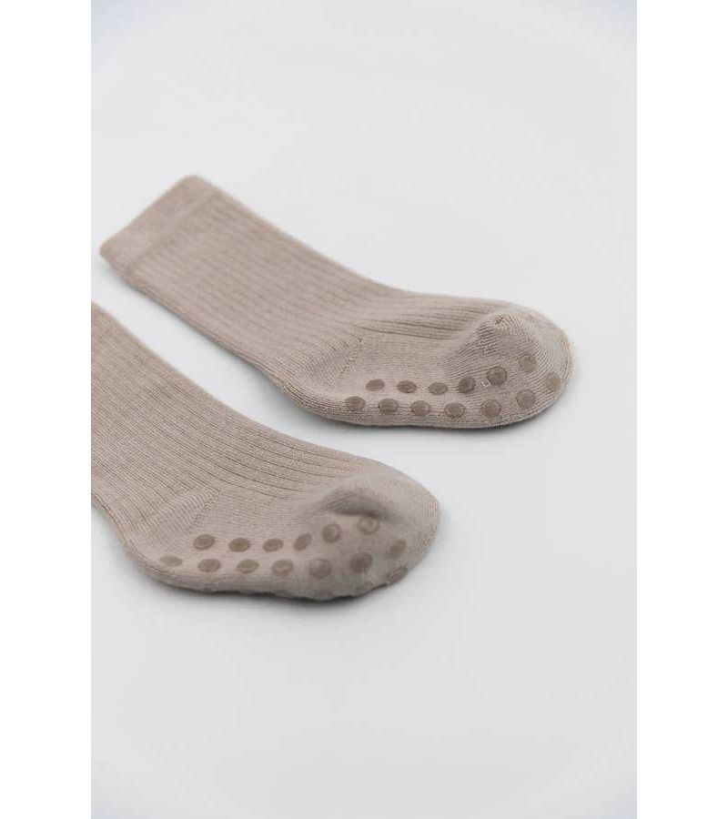 Βρεφικές αντιολισθητικές κάλτσες από ύφασμα μπαμπού BAMBOOM Sabbia 414-09