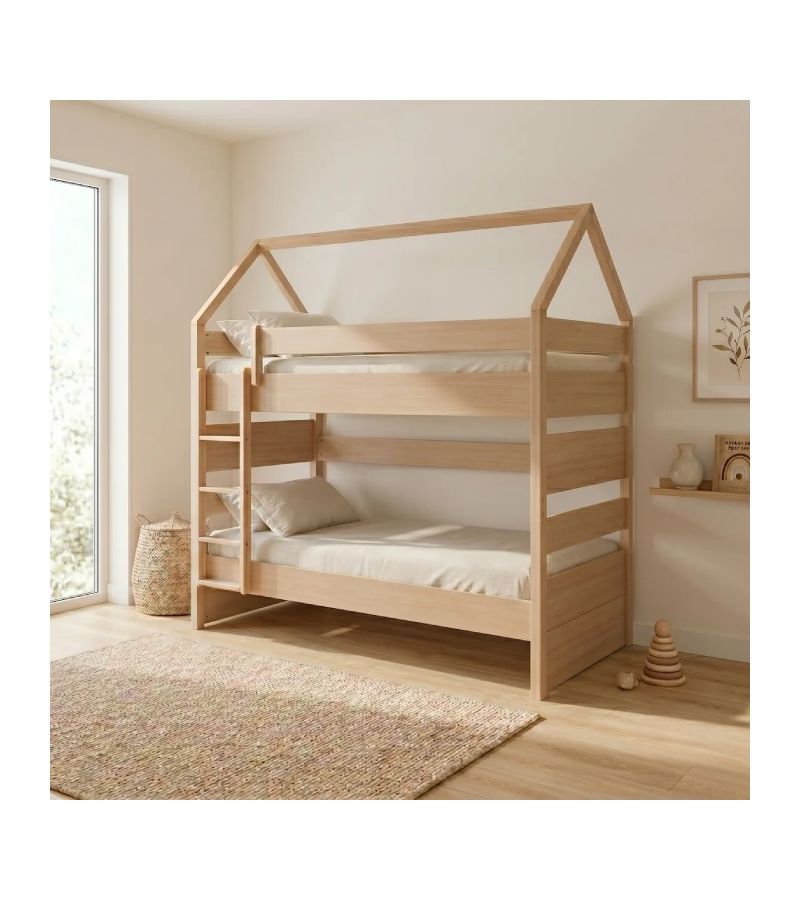 Kiddy Natural CASA KIDS Παιδική κουκέτα διαιρούμενη Μονή 90 × 200 cm