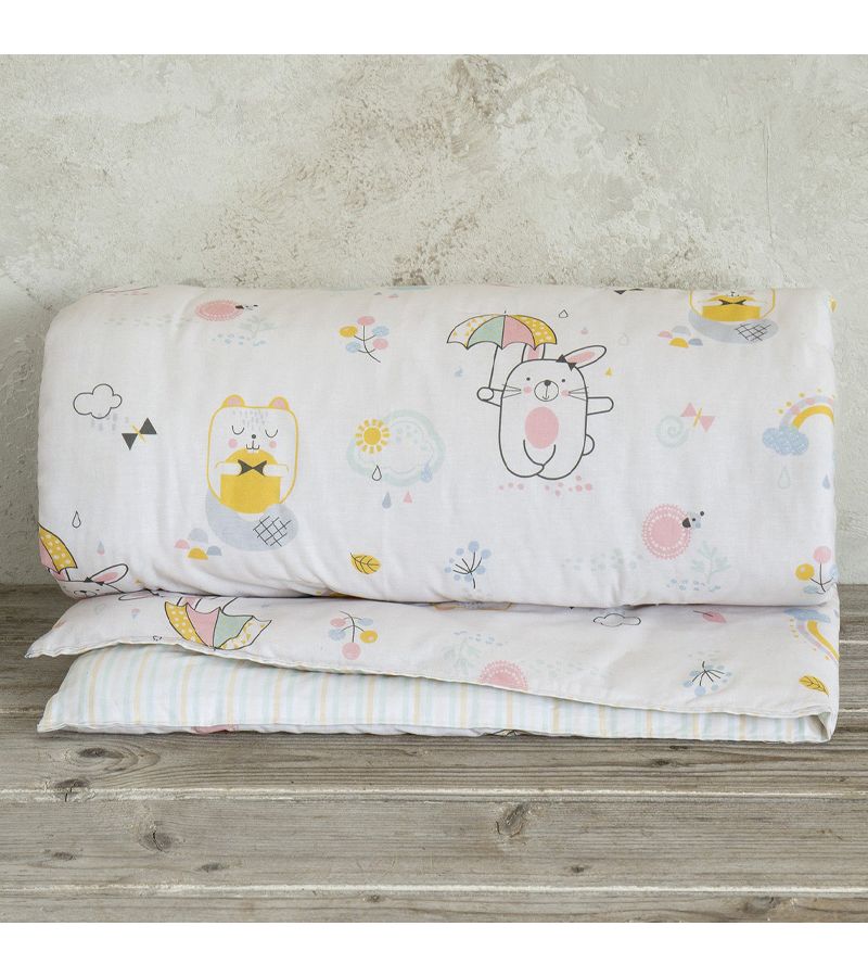 Κουβερλί κούνιας NIMA Chic Rabbit 100x140 32982