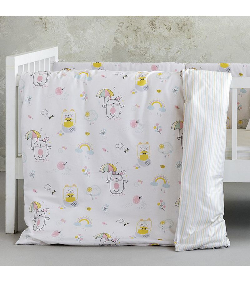 Κουβερλί κούνιας NIMA Chic Rabbit 100x140 32982