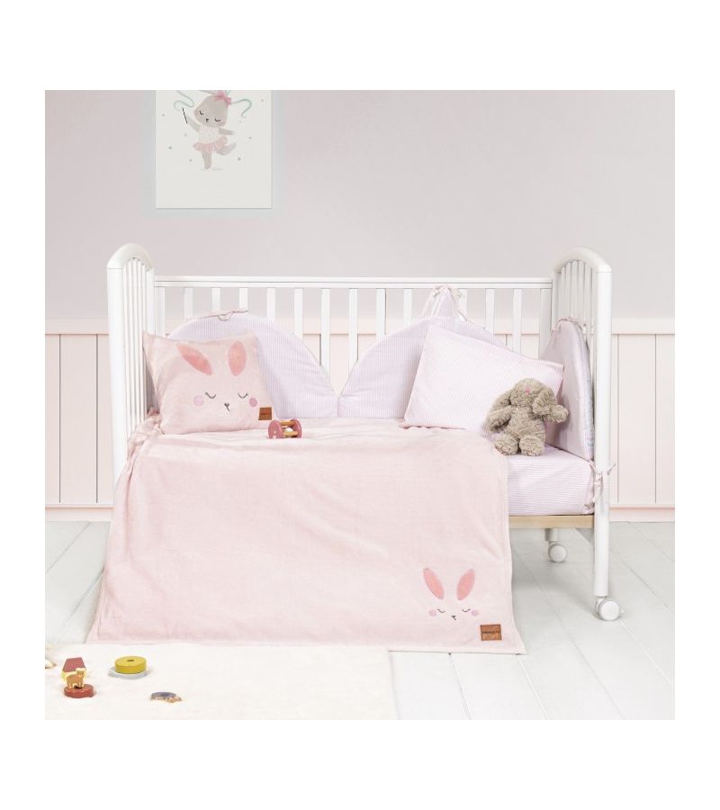 Fleece Κουβέρτα Κούνιας NIMA Bunny 110χ150 35442