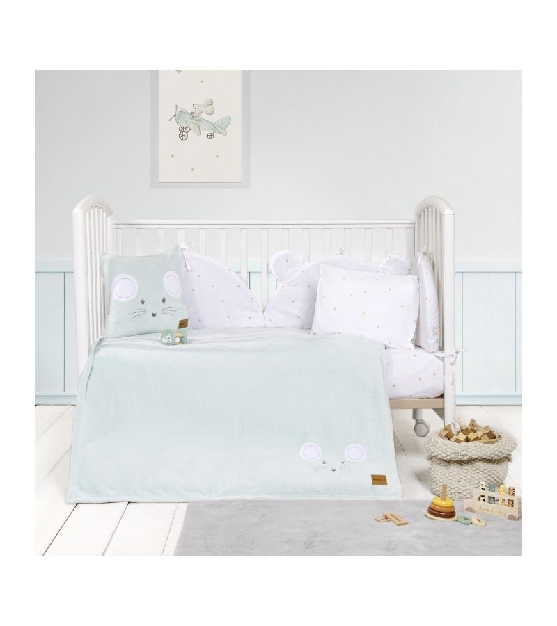 Fleece Κουβέρτα Κούνιας NIMA Mouse 110χ150 35440