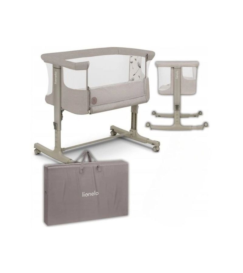 Βρεφικό Κρεβατάκι Casa Baby Primo μαζί με Πολυκαρότσι Bebe Stars Dione Grey & Δώρο Λίκνο Lionelo Aurora