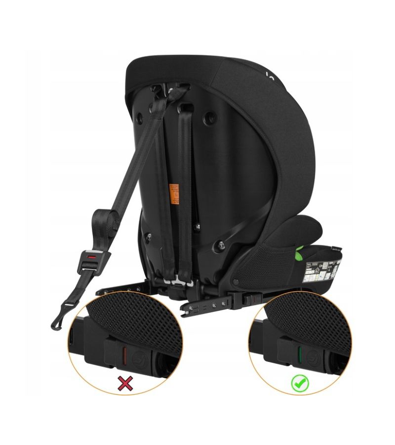Lionelo Levi Fix i-size Κάθισμα Αυτοκινήτου 76cm-150cm Black Carbon