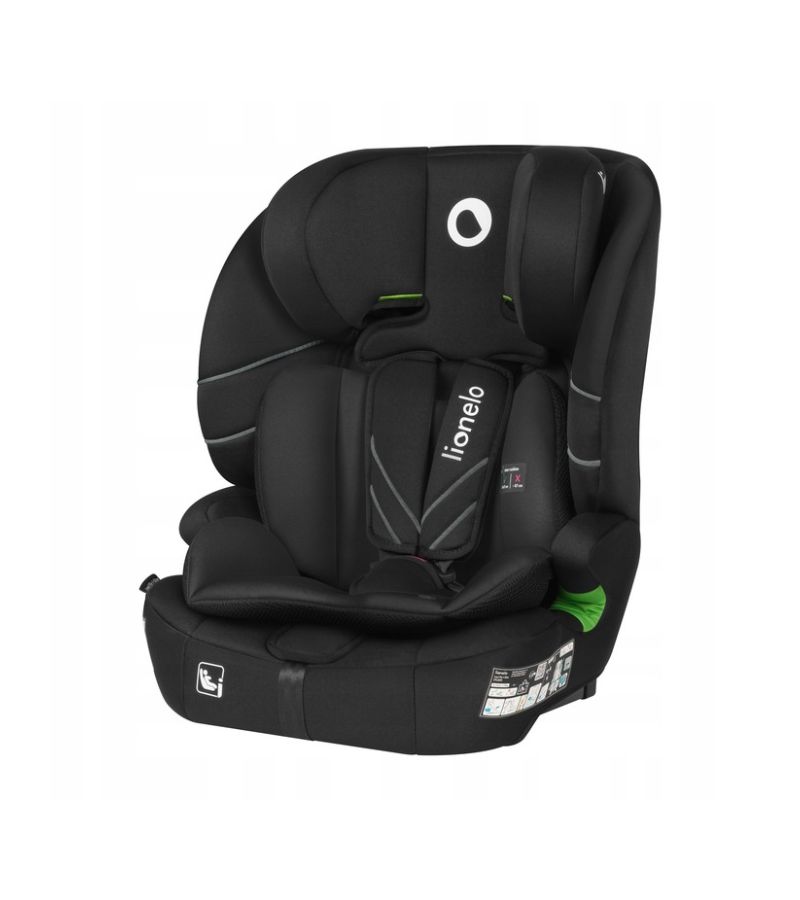 Lionelo Levi Fix i-size Κάθισμα Αυτοκινήτου 76cm-150cm Black Carbon