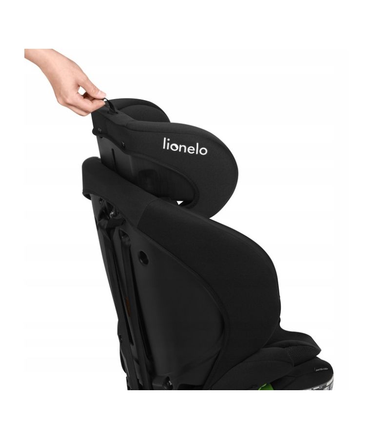 Lionelo Levi Fix i-size Κάθισμα Αυτοκινήτου 76cm-150cm Black Carbon