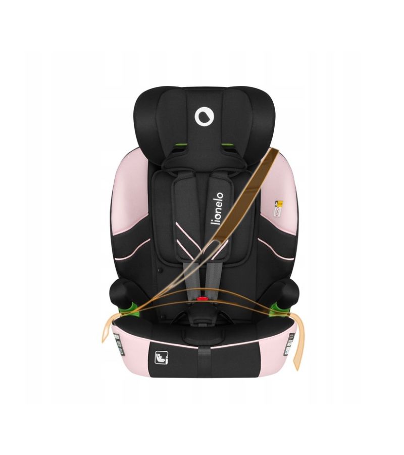 Lionelo Levi Fix i-size Κάθισμα Αυτοκινήτου 76cm-150cm Pink Baby