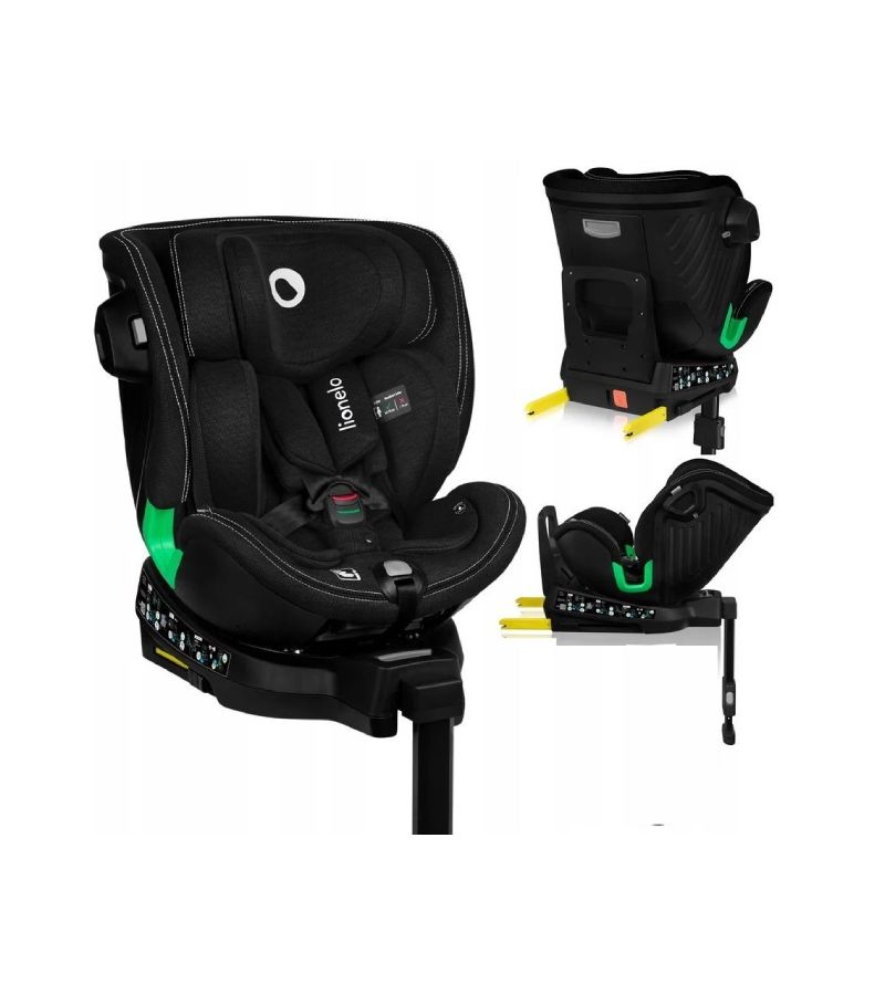 Κάθισμα Αυτοκινήτου Lionelo Harmony i-Size (40-150 cm) isofix Black Carbon Bamboo