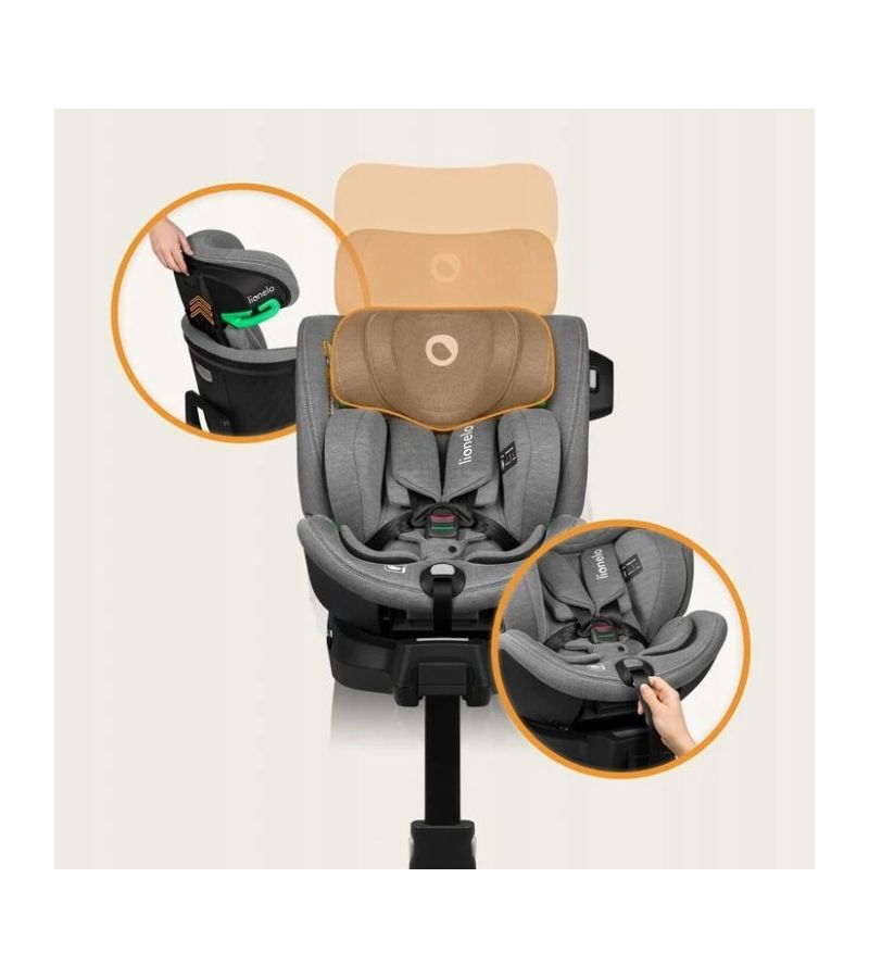 Κάθισμα Αυτοκινήτου Lionelo Harmony i-Size (40-150 cm) isofix Red Brick Bamboo