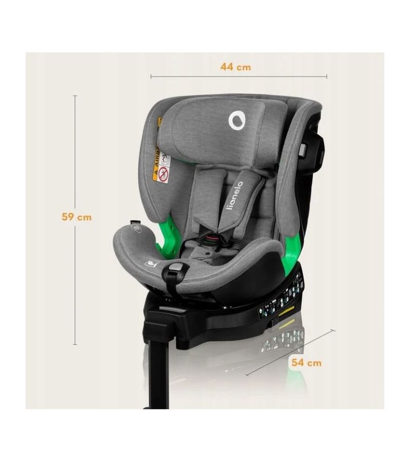 Κάθισμα Αυτοκινήτου Lionelo Harmony i-Size (40-150 cm) isofix Red Brick Bamboo