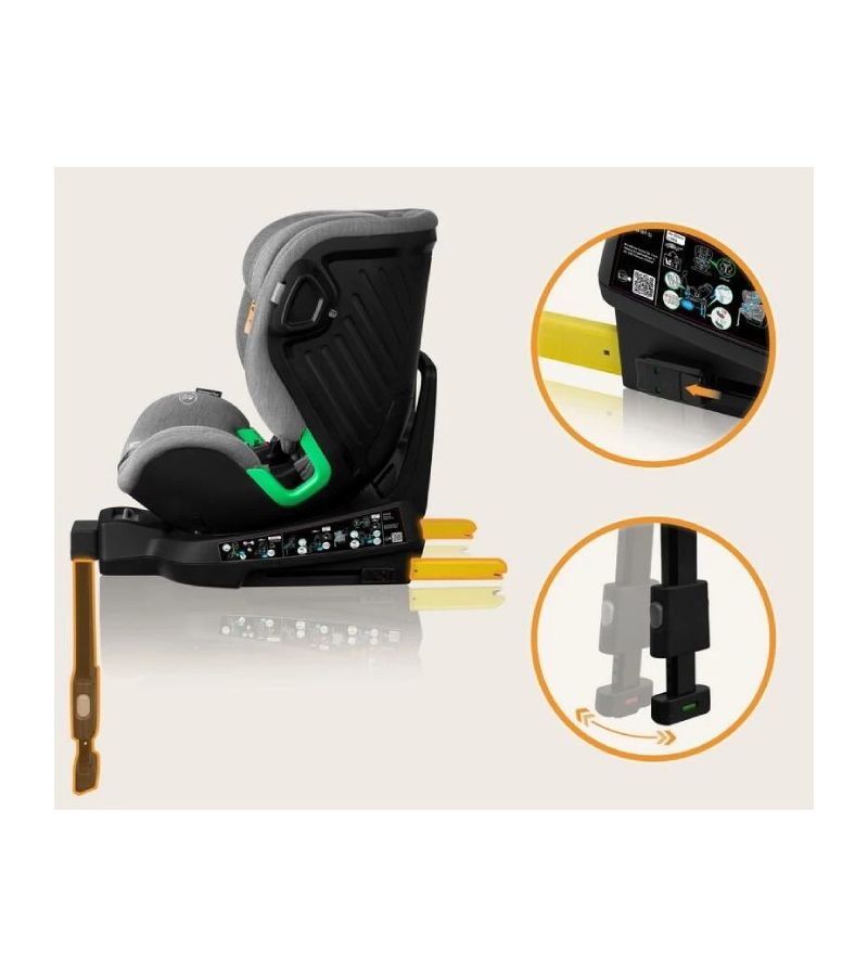 Κάθισμα Αυτοκινήτου Lionelo Harmony i-Size (40-150 cm) isofix Red Brick Bamboo